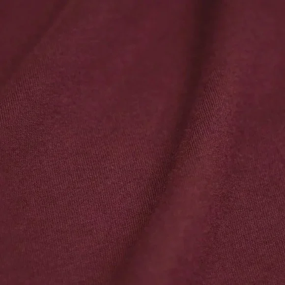 FRESH CLEAN TEES MEN'S SHORT SLEEVE V NECK COLOR: GARNET - Picture 4 of 6